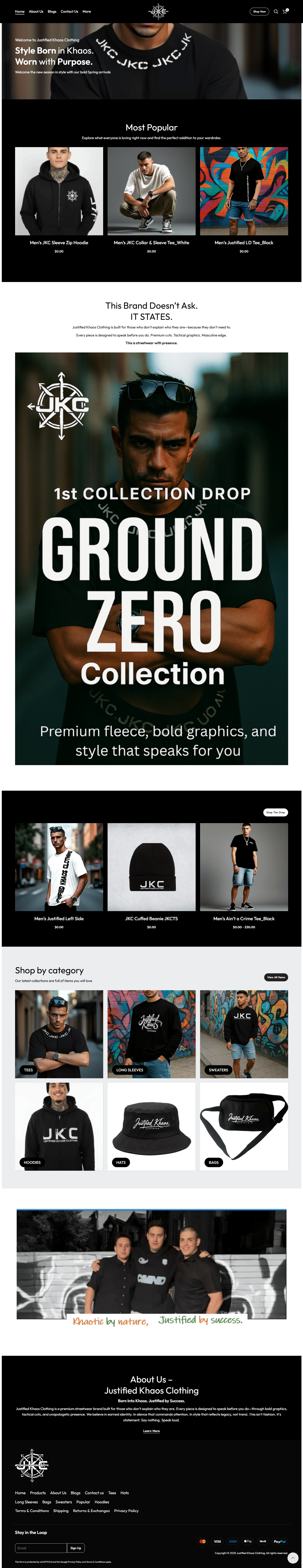 Justified Khaos Clothing